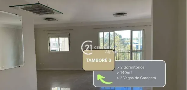 Apartamento com 3 Quartos para alugar, 140m² no Tamboré, Santana de Parnaíba