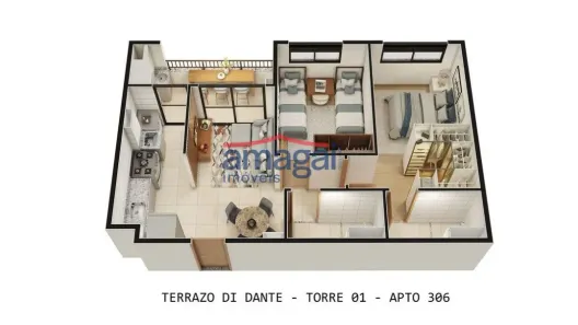 Apartamento com 2 Quartos à venda, 50m² no Palmeiras de São José, São José dos Campos