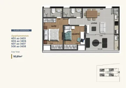 Apartamento com 2 Quartos à venda, 51m² no Granbery, Juiz de Fora