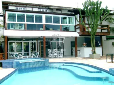 Casa de Condomínio com 4 Quartos para venda ou aluguel, 396m² no Jardim Acapulco, Guarujá
