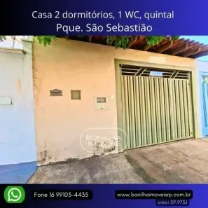 Casa com 2 Quartos à venda, 81m² no Parque São Sebastião, Ribeirão Preto