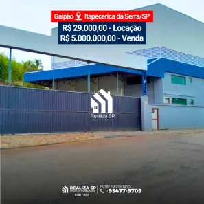 Galpão/Depósito/Armazém para alugar, 820m² no Embu Mirim, Itapecerica da Serra