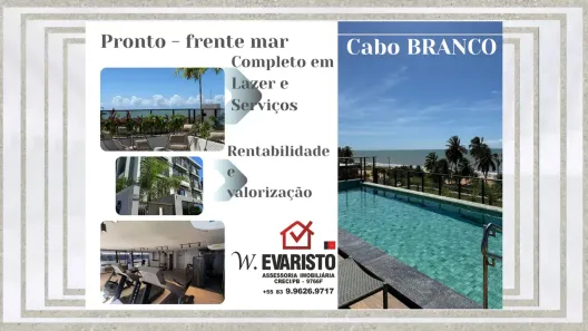 Apartamento com 1 Quarto à venda, 20m² no Cabo Branco, João Pessoa