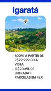Lote/Terreno à venda, 600m² no Centro, Igaratá