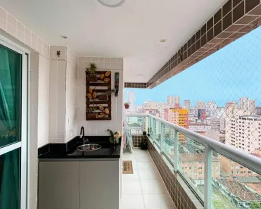 Apartamento com 2 Quartos à venda, 74m² no Canto do Forte, Praia Grande
