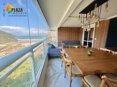 Apartamento com 3 Quartos para alugar, 161m² no Canto do Forte, Praia Grande