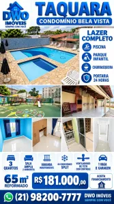 Apartamento com 3 Quartos à venda, 65m² no Taquara, Rio de Janeiro