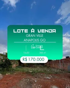 Lote/Terreno à venda, 360m² no Gran Ville, Anápolis