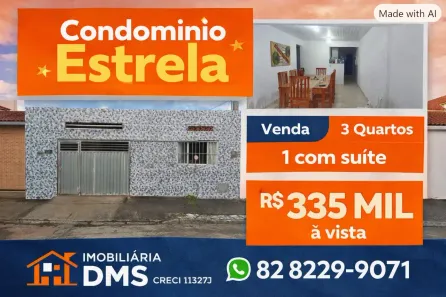 Casa com 3 Quartos à venda, 150m² no Cidade Universitária, Maceió