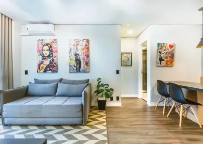 Apartamento com 1 Quarto para alugar, 45m² no Cambuí, Campinas