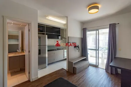Flat com 1 Quarto para alugar, 37m² no Indianópolis, São Paulo