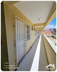 Apartamento com 2 Quartos para alugar, 55m² no Sapiranga-Coité, Fortaleza