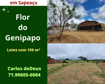 Lote/Terreno à venda, 150m² no , Sapeaçu