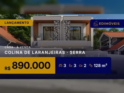 Casa com 3 Quartos à venda, 128m² no Colina de Laranjeiras, Serra