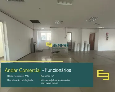 Imóvel Comercial para alugar, 200m² no Funcionários, Belo Horizonte
