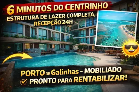 Flat com 1 Quarto à venda, 25m² no Porto de Galinhas, Ipojuca