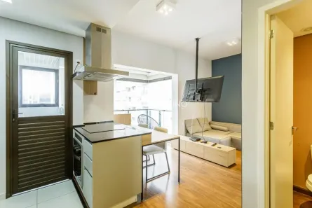 Apartamento com 1 Quarto para alugar, 49m² no Jardim Paulistano, São Paulo