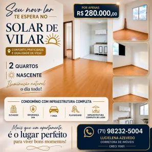 Apartamento com 2 Quartos à venda, 40m² no Centro, Lauro de Freitas