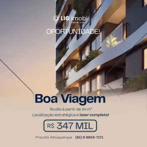 Apartamento com 1 Quarto à venda, 24m² no Boa Viagem, Recife