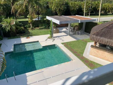 Casa de Condomínio com 4 Quartos para venda ou aluguel, 370m² no Jardim Acapulco, Guarujá