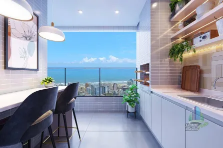 Apartamento com 2 Quartos à venda, 71m² no Guilhermina, Praia Grande