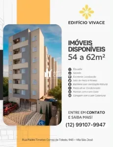 Apartamento com 2 Quartos à venda, 54m² no Vila São José, Taubaté