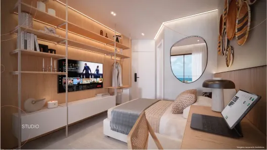 Apartamento com 1 Quarto à venda, 21m² no Porto de Galinhas, Ipojuca