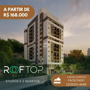 Apartamento com 2 Quartos à venda, 37m² no Poço Rico, Juiz de Fora
