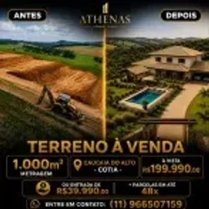 Lote/Terreno à venda, 1000m² no dos Mendes (Caucaia do Alto), Cotia