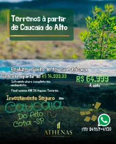 Lote/Terreno à venda, 500m² no Centro (Caucaia do Alto), Cotia