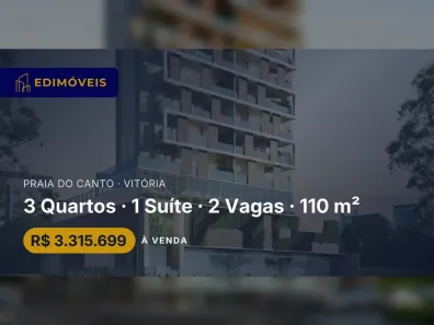 Apartamento com 3 Quartos à venda, 110m² no Praia do Canto, Vitória