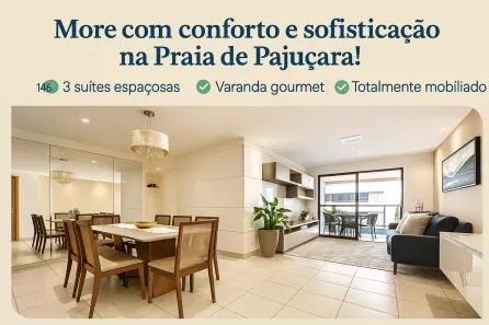 Apartamento com 3 Quartos à venda, 146m² no Pajuçara, Maceió