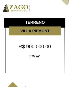 Lote/Terreno à venda, 575m² no Villa Piemonte I, Franca