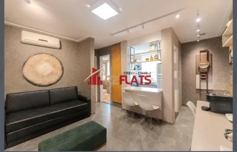 Flat com 1 Quarto para alugar, 38m² no Cerqueira César, São Paulo