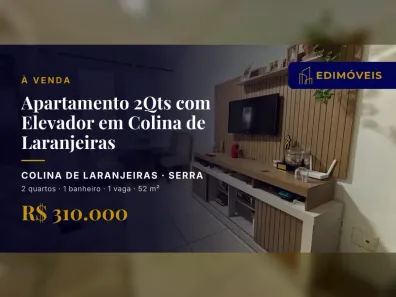Apartamento com 2 Quartos à venda, 52m² no Colina de Laranjeiras, Serra
