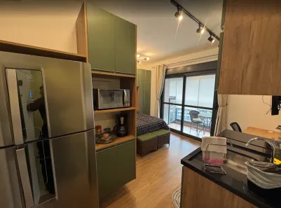 Apartamento com 1 Quarto para alugar, 27m² no Jardim das Acácias, São Paulo