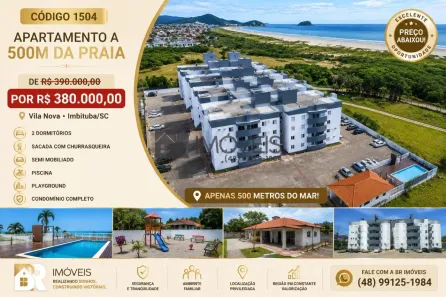 Apartamento com 2 Quartos à venda, 55m² no Vila Nova, Imbituba