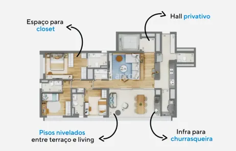 Apartamento com 3 Quartos à venda, 125m² no Vila Clementino, São Paulo