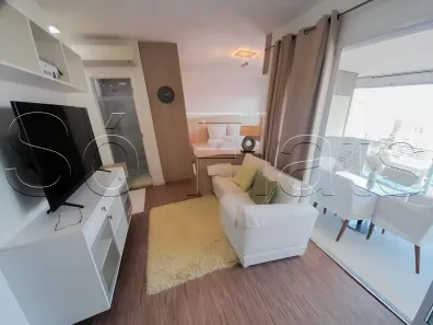Apartamento com 1 Quarto para alugar, 38m² no Cidade Monções, São Paulo