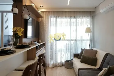 Flat com 1 Quarto à venda, 50m² no Santo Amaro, São Paulo