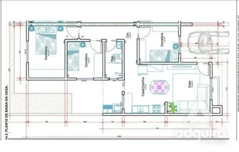 Casa de Condomínio com 3 Quartos à venda, 60m² no Cará-cará, Ponta Grossa