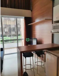 Flat com 1 Quarto à venda, 40m² no Cidade Monções, São Paulo