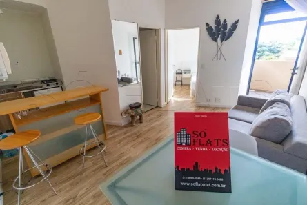 Flat com 1 Quarto para alugar, 30m² no Indianópolis, São Paulo