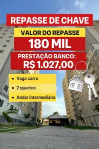 Apartamento com 2 Quartos à venda, 43m² no Olho D'Água, São Luís