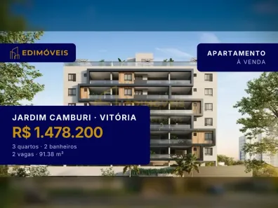 Apartamento com 3 Quartos à venda, 91m² no Jardim Camburi, Vitória