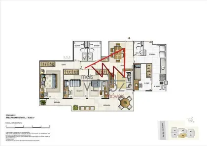 Apartamento com 3 Quartos à venda, 100m² no Botafogo, Rio de Janeiro