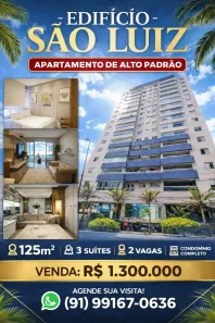 Apartamento com 3 Quartos à venda, 125m² no Cremação, Belém