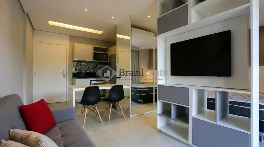 Apartamento com 1 Quarto para alugar, 43m² no Brooklin Paulista, São Paulo