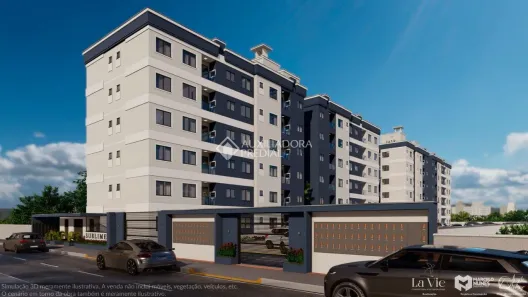 Apartamento com 2 Quartos à venda, 55m² no XV de Novembro, Tijucas