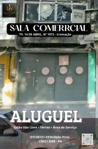 Ponto Comercial para alugar, 40m² no Guamá, Belém